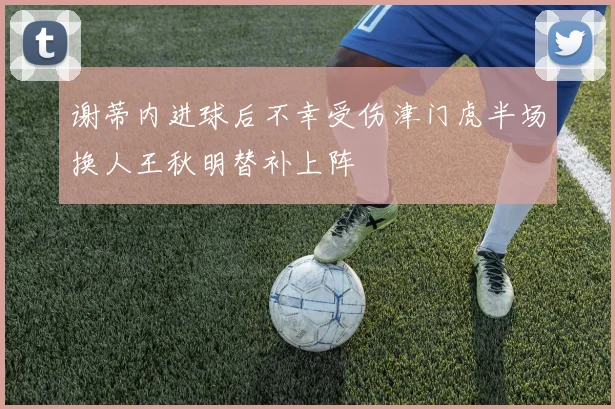 谢蒂内进球后不幸受伤津门虎半场换人王秋明替补上阵
